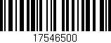 Código de barras (EAN, GTIN, SKU, ISBN): '17546500'