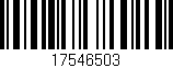 Código de barras (EAN, GTIN, SKU, ISBN): '17546503'