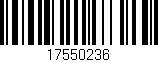 Código de barras (EAN, GTIN, SKU, ISBN): '17550236'