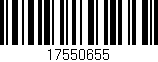 Código de barras (EAN, GTIN, SKU, ISBN): '17550655'
