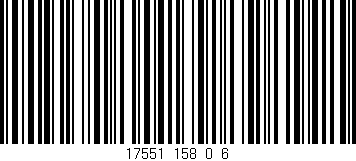 Código de barras (EAN, GTIN, SKU, ISBN): '17551_158_0_6'