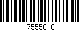Código de barras (EAN, GTIN, SKU, ISBN): '17555010'