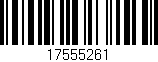 Código de barras (EAN, GTIN, SKU, ISBN): '17555261'