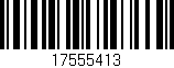 Código de barras (EAN, GTIN, SKU, ISBN): '17555413'