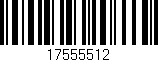 Código de barras (EAN, GTIN, SKU, ISBN): '17555512'