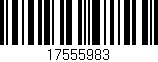 Código de barras (EAN, GTIN, SKU, ISBN): '17555983'