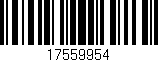 Código de barras (EAN, GTIN, SKU, ISBN): '17559954'