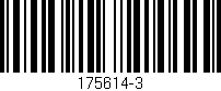 Código de barras (EAN, GTIN, SKU, ISBN): '175614-3'