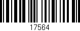 Código de barras (EAN, GTIN, SKU, ISBN): '17564'
