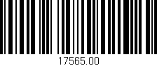 Código de barras (EAN, GTIN, SKU, ISBN): '17565.00'