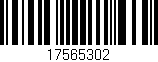 Código de barras (EAN, GTIN, SKU, ISBN): '17565302'