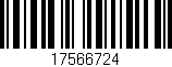 Código de barras (EAN, GTIN, SKU, ISBN): '17566724'