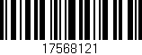 Código de barras (EAN, GTIN, SKU, ISBN): '17568121'