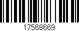 Código de barras (EAN, GTIN, SKU, ISBN): '17568669'