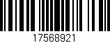 Código de barras (EAN, GTIN, SKU, ISBN): '17568921'