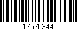 Código de barras (EAN, GTIN, SKU, ISBN): '17570344'