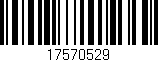 Código de barras (EAN, GTIN, SKU, ISBN): '17570529'