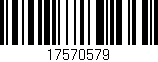 Código de barras (EAN, GTIN, SKU, ISBN): '17570579'