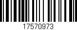 Código de barras (EAN, GTIN, SKU, ISBN): '17570973'