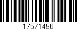 Código de barras (EAN, GTIN, SKU, ISBN): '17571496'
