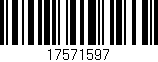 Código de barras (EAN, GTIN, SKU, ISBN): '17571597'