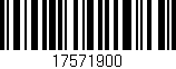 Código de barras (EAN, GTIN, SKU, ISBN): '17571900'