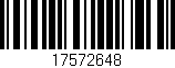 Código de barras (EAN, GTIN, SKU, ISBN): '17572648'