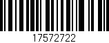 Código de barras (EAN, GTIN, SKU, ISBN): '17572722'
