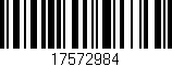 Código de barras (EAN, GTIN, SKU, ISBN): '17572984'