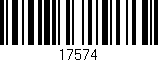 Código de barras (EAN, GTIN, SKU, ISBN): '17574'