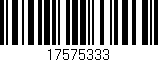 Código de barras (EAN, GTIN, SKU, ISBN): '17575333'