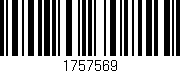 Código de barras (EAN, GTIN, SKU, ISBN): '1757569'