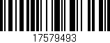 Código de barras (EAN, GTIN, SKU, ISBN): '17579493'