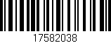 Código de barras (EAN, GTIN, SKU, ISBN): '17582038'