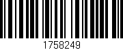 Código de barras (EAN, GTIN, SKU, ISBN): '1758249'