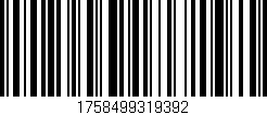 Código de barras (EAN, GTIN, SKU, ISBN): '1758499319392'