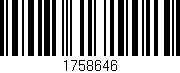 Código de barras (EAN, GTIN, SKU, ISBN): '1758646'
