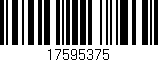 Código de barras (EAN, GTIN, SKU, ISBN): '17595375'