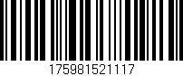 Código de barras (EAN, GTIN, SKU, ISBN): '175981521117'