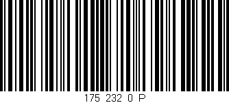 Código de barras (EAN, GTIN, SKU, ISBN): '175_232_0_P'