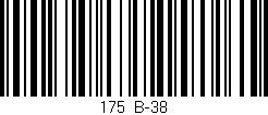 Código de barras (EAN, GTIN, SKU, ISBN): '175/B-38'