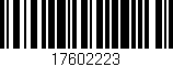 Código de barras (EAN, GTIN, SKU, ISBN): '17602223'
