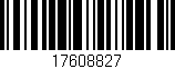 Código de barras (EAN, GTIN, SKU, ISBN): '17608827'