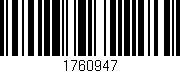 Código de barras (EAN, GTIN, SKU, ISBN): '1760947'