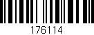 Código de barras (EAN, GTIN, SKU, ISBN): '176114'