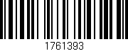 Código de barras (EAN, GTIN, SKU, ISBN): '1761393'