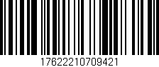 Código de barras (EAN, GTIN, SKU, ISBN): '17622210709421'