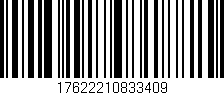 Código de barras (EAN, GTIN, SKU, ISBN): '17622210833409'