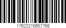 Código de barras (EAN, GTIN, SKU, ISBN): '17622210857788'