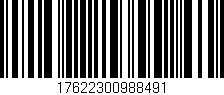 Código de barras (EAN, GTIN, SKU, ISBN): '17622300988491'